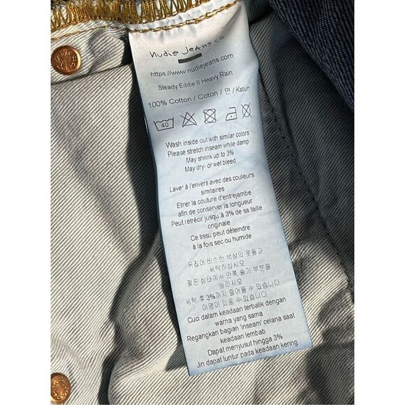 Nudie Jeans Co Steady Eddie II Heavy Rain Button Fly Jeans - Picture 8 of 8